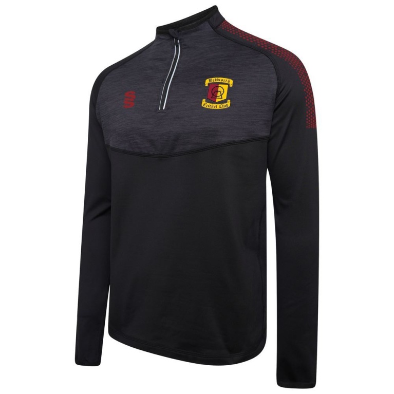 Bedworth CC 1/4 Zip Dual Performance Top :  Black