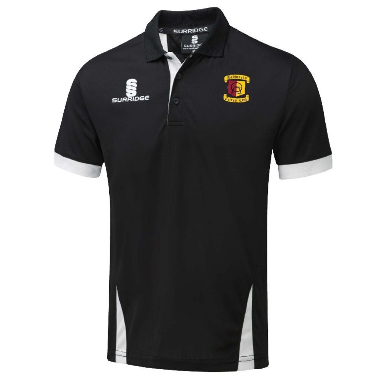 Bedworth CC Blade Polo Shirt : Black / White