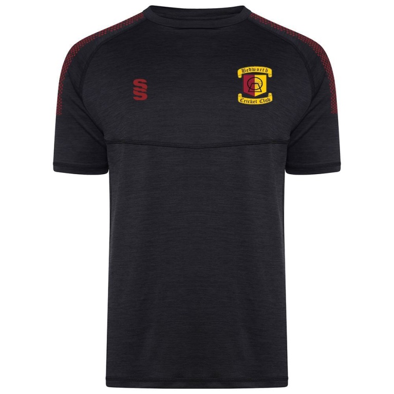 Bedworth CC Dual Gym T-shirt : Black Melange